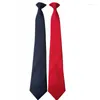 Yay bağları erkek kadınlar basit klipsi bağ üniformalı düz düz renk önceden bağlanmış parti kravat 101a