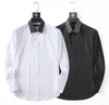 Men's shirt trend 2023 Spring and Autumn Korean trend Business and Leisure formal dress small standing collar White shirt long-sleeved jacket