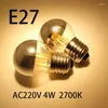 Bombilla LED Filament Lights E27 4W AC220V Dimmer G45 Bubble Ball Bulb Edison Sgolden Top Mirror bez cienia lampa ciepła biała