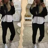 Women's Tracksuits 2 Piece Set Tracksuit Spring Women Copped Hoodies Sweatshirt Casual Pullovers Tops Fashion Sweat Pant Female Track Suit