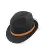 Berets Frauen Männer Klassische Wolle Fedora Hut Für Elegante Dame Herbst Winter Panama Jazz Homburg Fascinator Größe 58 cm