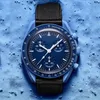 Moon Mens relógios Função completa Quarz Chronograph Bioceramic Watch Designer Luxury Watches de alta qualidade Edição limitada Relvadores de pulso com caixa
