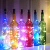 Strängar LED Vit varm Solar Cork String Light Outdoor Garland Wine Bottle Fairy Lights Waterproof Copper Wire Decoration Lamp