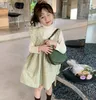 Girl Dlowers 2022 Korea Style Girls Ruffles Fashion Fashion Cotton осень 2-8 лет A728