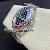 نظيفة GMT CF126710 VR3186 PEPSI MANS MANS WATCH CF RED BLUE CERAMIC NED BLAIN