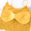 Йога наряд женская бюстгальтера Bras Pad Push Up Wireless Lace Bra Top Sexy Bralette Fitnes