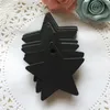 Confezione regalo 50pc Star Kraft Paper Label Matrimonio Natale Halloween Party Favor Price Card Tags Bianco Nero Jewelry Display Packaging