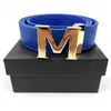 Belts Fashion Classic Men Designers Womens Mens Casual Letter Smooth Buckle Belt Width 3.4cm with Box248k