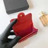 Portafoglio donna firmato Portamonete in pelle caviale Porta carte stile parigino Porta carte mini portamonete da donna Organizer tascabile di lusso Borsa da viaggio d'affari quotidiana 8 colori