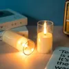 Tafellampen LED Flameless flikkeren kaarslichten Batterij aangedreven elektronisch votieflamp bruiloft Verjaardagsfeestje Huis ornament