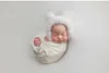 Doopjurken 3 stks/set Pasgeboren Fotografie Props Deken Hoed Baby Fotografie Wrap Props Beer Pop Baby Foto Accessoires T221014