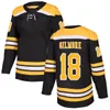 Hommes rétro 18 Happy Gilmore Boston maillots de hockey noir blanc jaune alterné Ed uniformes femmes jeunesse taille S-3XL
