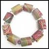 Bangle 1PC Natural Gem Stone Men's Bracelets Powerful Original Colors Durm Shapes For Fitness Party Exercise