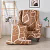 Chair Covers Elastic Tiger Stool Cover Single All-Inclusive Sofa American Print Jacquard Two-piece Set