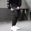 Męskie spodnie 11 Bybb's Dark Joggers Multi-Papieł Elastyczna talia harem Hip Hop Streetwear Brespants Pencil Techwear 221014