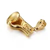 Anhänger Halsketten charmant 316L Stainlss Stahl Gold Farbe Boxhandschuhe Biker Schmuck Herren Damen Halskette Seilkette 24 "Weihnachtsgeschenk