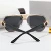 V Letter Designerskie okulary przeciwsłoneczne dla kobiet i mężczyzn Vintage Summer Style Round Anti-Ultraviolet Black Retro Plate Oversized Pełna ramka Jazda Wędkarstwo Moda Losowe pudełko