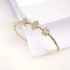 Bangle 5st Luxury Stackable Statement Gold For Women Wedding Cubic Zircon Crystal CZ Simple Bangles Armband