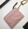 Designer Coin Purses Marmont Card Holder Brand Plånböcker som Key Chain Decoration Zipper Coin Purse G2210026 Brandwomensbags