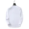 Men's shirt trend 2023 Spring and Autumn Korean trend Business and Leisure formal dress small standing collar White shirt long-sleeved jacket
