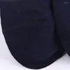 Men's Socks Plus Large Big Size 48-53 Mens Dress EU 39-44 Business Crew 6 Pairs Simple Solid Black Blue Cotton Men Winter