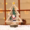 Decorazioni natalizie 1 pz Ciondolo appeso in legno Fette di legno colorate Impiallacciature ritagliate con cordino per albero di Natale o decorazioni per interni