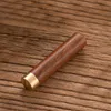 Fumer en bois naturel Portable Thread Seal Dry Herb Tabac Spice Miller Snuff Snorter Sniffer Bottle Stash Case Cigarette Holder Pocket Boîte de rangement en bois