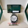 EW Maker Herrklocka Ultratunn 40 mm x 12,5 mm 116500 White Panda Cosmograph 904L Steel Keramiska klockor Chronograph ETA 7750 Mekaniska Automatiska Herrarmbandsur