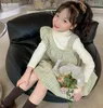 Girl Dlowers 2022 Korea Style Girls Ruffles Fashion Fashion Cotton осень 2-8 лет A728