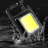 Mini Portable Keychain Light COB Light Source Camping Lantern Strong Magnet Hook Lock protable torch lighting4524415