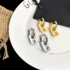 Orecchini a bottone in acciaio inossidabile moda donna Ritorno a cuore Orecchini a bottone in argento oro con due ciondoli b272t
