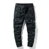 Cal￧a masculina de algod￣o de algod￣o de algod￣o de algod￣o Autumn Casual Moda el￡stica Pantalones Pantalones Tipo Men 221014