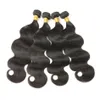 Hoils humains malaisiens 3 paquets de carrosserie Remy Remy Hair Weave Extensions pour les femmes