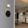 Vägglampa designer glas runda sfäriska metalllampor villa vardagsrum sovrum säng gång modell badrum