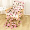 Decorative Flowers 1.8M Artificial Cherry Rattan Wall Hanging Blossom String Fake Realistic Silk Floral For Home Garden Wedding Decor