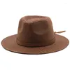 Berets Natürliche Panama Sommer Sonnenhüte Weich Geformte Strohhut Für Frauen Breite Krempe Strand All-Match-Cap Männer UV-Schutz Fedora