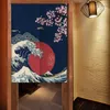 Cortina japonesa japonesa porta curta à prova de poeira meia cortinas laváveis ​​telas de porta removíveis cortinas de partição em casa decoração de sala de estar