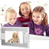 Videoportero Teléfonos Mountainone Intercomunicador visual Timbre 7 '' TFT LCD Sistema de teléfono con cable Monitor interior 1000 TVL Cámara de IR-CUT para exteriores