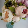 Decorative Flowers Peony Artificial Bouquet 13 Head Silk Flower Wedding Decoration Fake DIY Year Home El Party Table Decor