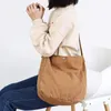 Evening Bags Hylhexyr Retro Washed Canvas Messenger Bag Solid Color Simple Fashion Student Women's Shoulder Ladies Casual Tote