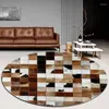 Carpets Retro Round Living Room Rugs For Bedroom Decor Carpet Home Coffee Table Sofa Rug Hanging Basket Swivel Chair Mat