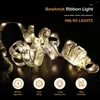 سلاسل خرافية الأضواء 40 LED 4M النحاس الأسلاك النحاس أقواس الشرفة الإضاءة bowknot لحفلات حفلات الحفلات العطلة ديكور عيد الميلاد