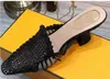 أحذية المرأة الساخنة النساء النعال عالية الكعب Garfield Weaving Weaving Sandals حجم المزاج النبيل 35-41 أزياء الجودة الكلاسيكية الكلاسيكية