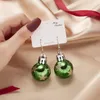 16Pair Fashion Resin Snowflake Star Light Ball Christmas Earrings For Women New Year Gifts Sequin Bulb Dangle Earrings Festival Jewelry