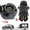 Alla terr￤nghjul 7 Pin European Trailer Socket Plug Tow Bad Connector Adapter f￶r Car RV Truck Boat Caravans Transfer Signal 12V