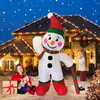 Christmas Decorations 230cm Inflatable Tree With Gift Box Decoration For Yard Garden Green Xmas Party Inflated Decor Out Door Led Light