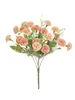 20 زهرة رأس الحرير الكوبية الزفاف الاصطناعي زهور الزفاف الأبيض
