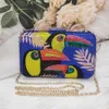 Chaliwini Toucan Diamonds Evening Handbags For Women Luxury Designer Shiny Rhinestone Small Clutch Purse Ladies Fashio 196