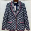 Women's designer blazers Clothing with full letters tweed spring new released tops