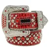 Bältesmode för kvinnodesigner Mens BB Simon Rhinestone Belt med bling strass som gåva